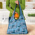 Cyan Palaka Hawaii Cowboy Grocery Bag Puakenikeni Lei Paniolo Papale Seamless Vibes - Polynesian Pride