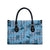 Cyan Palaka Hawaii Cowboy Leather Bag Puakenikeni Lei Paniolo Papale Seamless Vibes - Polynesian Pride