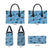 Cyan Palaka Hawaii Cowboy Leather Bag Puakenikeni Lei Paniolo Papale Seamless Vibes - Polynesian Pride
