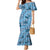 Cyan Palaka Hawaii Cowboy Mermaid Dress Puakenikeni Lei Paniolo Papale Seamless Vibes - Polynesian Pride