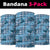 Cyan Palaka Hawaii Cowboy Neck Gaiter Puakenikeni Lei Paniolo Papale Seamless Vibes - Polynesian Pride