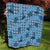 Cyan Palaka Hawaii Cowboy Quilt Puakenikeni Lei Paniolo Papale Seamless Vibes - Polynesian Pride