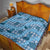Cyan Palaka Hawaii Cowboy Quilt Puakenikeni Lei Paniolo Papale Seamless Vibes - Polynesian Pride