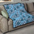 Cyan Palaka Hawaii Cowboy Quilt Puakenikeni Lei Paniolo Papale Seamless Vibes - Polynesian Pride