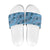 Cyan Palaka Hawaii Cowboy Slide Sandals Puakenikeni Lei Paniolo Papale Seamless Vibes - Polynesian Pride