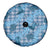 Cyan Palaka Hawaii Cowboy Spare Tire Cover Puakenikeni Lei Paniolo Papale Seamless Vibes - Polynesian Pride