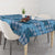Cyan Palaka Hawaii Cowboy Tablecloth Puakenikeni Lei Paniolo Papale Seamless Vibes - Polynesian Pride