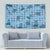 Cyan Palaka Hawaii Cowboy Tapestry Puakenikeni Lei Paniolo Papale Seamless Vibes - Polynesian Pride