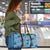 Cyan Palaka Hawaii Cowboy Travel Bag Puakenikeni Lei Paniolo Papale Seamless Vibes - Polynesian Pride