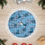 Cyan Palaka Hawaii Cowboy Tree Skirt Puakenikeni Lei Paniolo Papale Seamless Vibes - Polynesian Pride