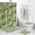 Lime Palaka Hawaii Cowboy Bathroom Set Puakenikeni Lei Paniolo Papale Seamless Vibes - Polynesian Pride