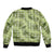 Lime Palaka Hawaii Cowboy Bomber Jacket Puakenikeni Lei Paniolo Papale Seamless Vibes - Polynesian Pride