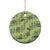 Lime Palaka Hawaii Cowboy Ceramic Ornament Puakenikeni Lei Paniolo Papale Seamless Vibes - Polynesian Pride