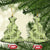 Lime Palaka Hawaii Cowboy Ceramic Ornament Puakenikeni Lei Paniolo Papale Seamless Vibes - Polynesian Pride