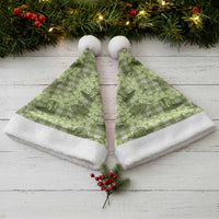 Lime Palaka Hawaii Cowboy Christmas Santa Hat Puakenikeni Lei Paniolo Papale Seamless Vibes - Polynesian Pride