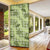 Lime Palaka Hawaii Cowboy Door Cover Puakenikeni Lei Paniolo Papale Seamless Vibes - Polynesian Pride