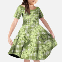 Lime Palaka Hawaii Cowboy Family Matching Tank Maxi Dress and Hawaiian Shirt Puakenikeni Lei Paniolo Papale Seamless Vibes - Polynesian Pride