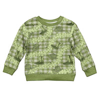 Lime Palaka Hawaii Cowboy Kid Ugly Christmas Sweater Puakenikeni Lei Paniolo Papale Seamless Vibes - Polynesian Pride