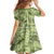 Lime Palaka Hawaii Cowboy Kid Short Sleeve Dress Puakenikeni Lei Paniolo Papale Seamless Vibes - Polynesian Pride