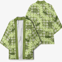 Lime Palaka Hawaii Cowboy Kimono Puakenikeni Lei Paniolo Papale Seamless Vibes - Polynesian Pride
