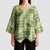 Lime Palaka Hawaii Cowboy Kimono Sleeve Blouse Puakenikeni Lei Paniolo Papale Seamless Vibes - Polynesian Pride