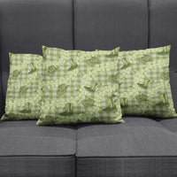Lime Palaka Hawaii Cowboy Pillow Cover Puakenikeni Lei Paniolo Papale Seamless Vibes - Polynesian Pride