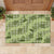 Lime Palaka Hawaii Cowboy Rubber Doormat Puakenikeni Lei Paniolo Papale Seamless Vibes - Polynesian Pride