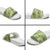 Lime Palaka Hawaii Cowboy Slide Sandals Puakenikeni Lei Paniolo Papale Seamless Vibes - Polynesian Pride