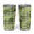 Lime Palaka Hawaii Cowboy Tumbler Cup Puakenikeni Lei Paniolo Papale Seamless Vibes - Polynesian Pride