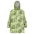 Lime Palaka Hawaii Cowboy Wearable Blanket Hoodie Puakenikeni Lei Paniolo Papale Seamless Vibes - Polynesian Pride