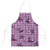 Purple Palaka Hawaii Cowboy Apron Puakenikeni Lei Paniolo Papale Seamless Vibes - Polynesian Pride