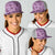Purple Palaka Hawaii Cowboy Baseball Net Cap Puakenikeni Lei Paniolo Papale Seamless Vibes - Polynesian Pride