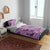 Purple Palaka Hawaii Cowboy Bedding Set Puakenikeni Lei Paniolo Papale Seamless Vibes - Polynesian Pride