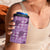Purple Palaka Hawaii Cowboy 4 in 1 Can Cooler Tumbler Puakenikeni Lei Paniolo Papale Seamless Vibes - Polynesian Pride