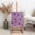 Purple Palaka Hawaii Cowboy Canvas Wall Art Puakenikeni Lei Paniolo Papale Seamless Vibes - Polynesian Pride