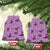 Purple Palaka Hawaii Cowboy Ceramic Ornament Puakenikeni Lei Paniolo Papale Seamless Vibes - Polynesian Pride