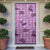 Purple Palaka Hawaii Cowboy Door Cover Puakenikeni Lei Paniolo Papale Seamless Vibes - Polynesian Pride