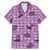 Purple Palaka Hawaii Cowboy Family Matching Mermaid Dress and Hawaiian Shirt Puakenikeni Lei Paniolo Papale Seamless Vibes - Polynesian Pride