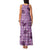 Purple Palaka Hawaii Cowboy Family Matching Tank Maxi Dress and Hawaiian Shirt Puakenikeni Lei Paniolo Papale Seamless Vibes - Polynesian Pride