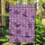 Purple Palaka Hawaii Cowboy Garden Flag Puakenikeni Lei Paniolo Papale Seamless Vibes - Polynesian Pride