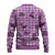 Purple Palaka Hawaii Cowboy Ugly Christmas Sweater Puakenikeni Lei Paniolo Papale Seamless Vibes - Polynesian Pride