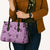 Purple Palaka Hawaii Cowboy Leather Bag Puakenikeni Lei Paniolo Papale Seamless Vibes - Polynesian Pride