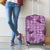 Purple Palaka Hawaii Cowboy Luggage Cover Puakenikeni Lei Paniolo Papale Seamless Vibes - Polynesian Pride