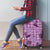 Purple Palaka Hawaii Cowboy Luggage Cover Puakenikeni Lei Paniolo Papale Seamless Vibes - Polynesian Pride