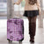 Purple Palaka Hawaii Cowboy Luggage Cover Puakenikeni Lei Paniolo Papale Seamless Vibes - Polynesian Pride