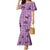 Purple Palaka Hawaii Cowboy Mermaid Dress Puakenikeni Lei Paniolo Papale Seamless Vibes - Polynesian Pride