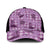 Purple Palaka Hawaii Cowboy Mesh Trucker Cap Puakenikeni Lei Paniolo Papale Seamless Vibes - Polynesian Pride