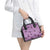 Purple Palaka Hawaii Cowboy Shoulder Handbag Puakenikeni Lei Paniolo Papale Seamless Vibes - Polynesian Pride