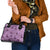 Purple Palaka Hawaii Cowboy Shoulder Handbag Puakenikeni Lei Paniolo Papale Seamless Vibes - Polynesian Pride