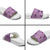 Purple Palaka Hawaii Cowboy Slide Sandals Puakenikeni Lei Paniolo Papale Seamless Vibes - Polynesian Pride